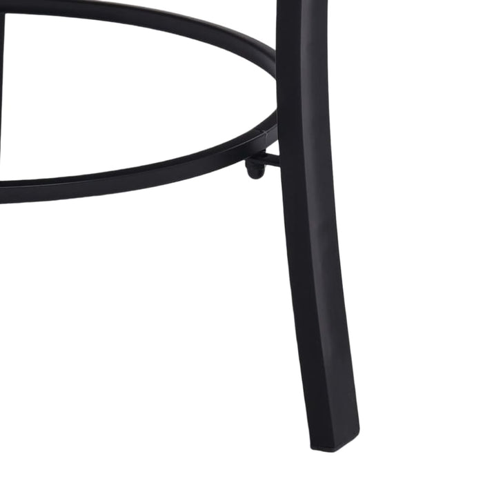 Mosaic Fire Pit Black and White Ceramic Alixo