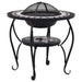 Mosaic Fire Pit Table Black and Whiteceramic Alixp