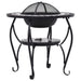 Mosaic Fire Pit Table Black and Whiteceramic Alixp