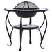 Mosaic Fire Pit Table Blue and Whiteceramic Alixa