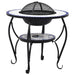 Mosaic Fire Pit Table Blue and Whiteceramic Alixa