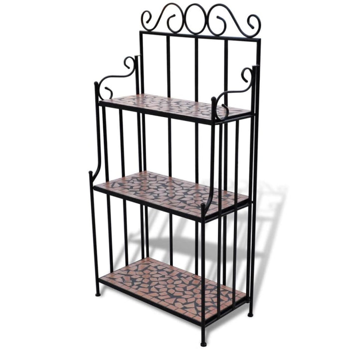 Mosaic Plant Stand Terracotta Aooto