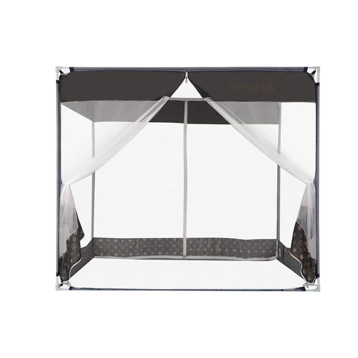 Mosquito Bed Nets Foldable Canopy Square Grey