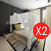 Mosquito Net Bed Set Square 3 Openings 2 Pcs