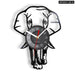 Mother and Baby Giraffe Elephant Wall Clock
