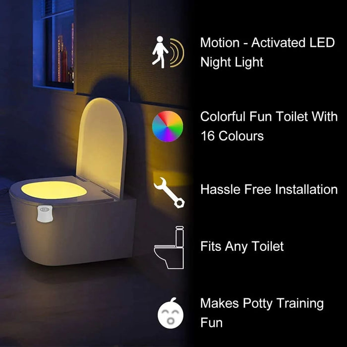 Motion Sensing Led Night Light For Bathroom