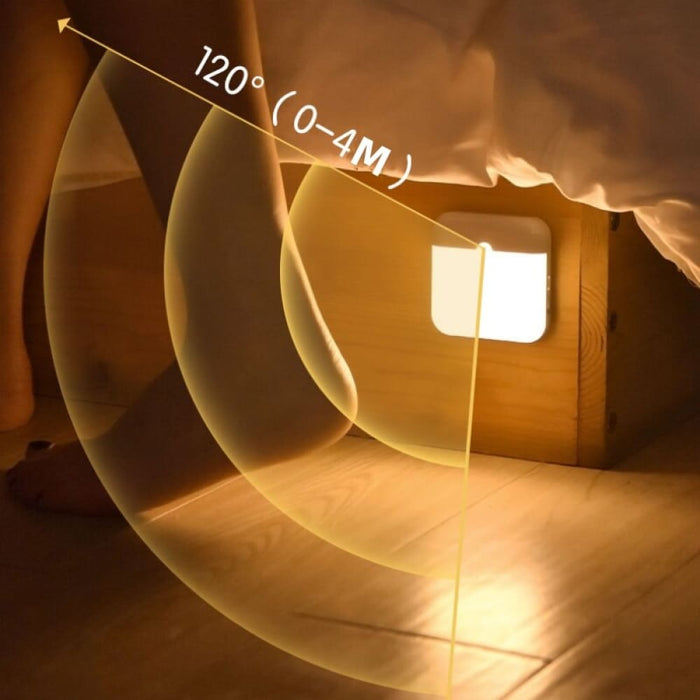 Motion Sensor Led Light Usb Charging Square Lamp