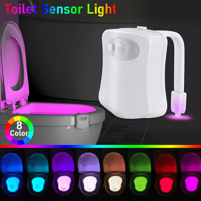 Motion Sensor Toilet Light Led Night Lights 8 Colours
