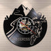 Motocross Bike Led Vinyl Record Wall Clock Boy Room Home