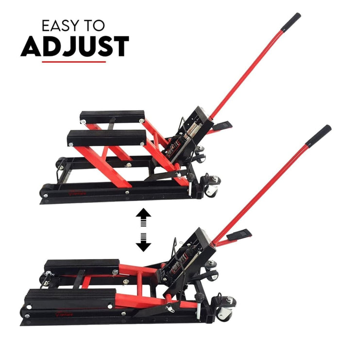 Motorcycle 680kg Bike Lift Stand Jack Hoist Atv Hydraulic