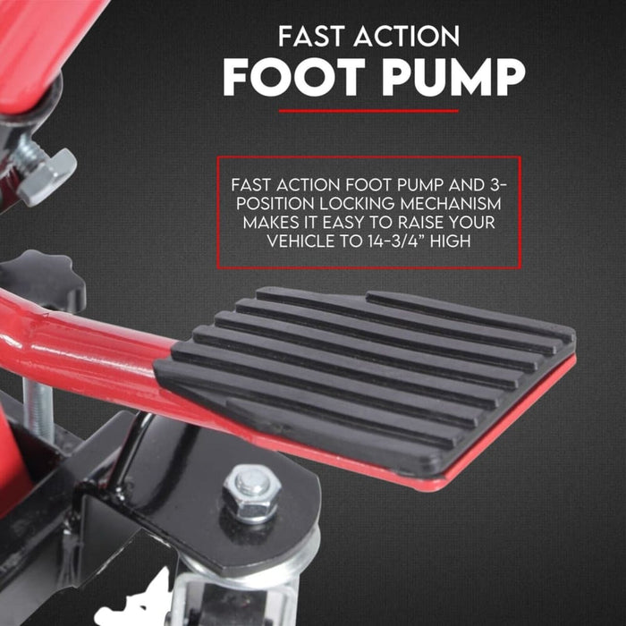 Motorcycle 680kg Bike Lift Stand Jack Hoist Atv Hydraulic