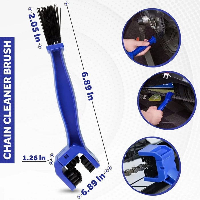 Motorcycle And Bicycle Chain Cleaning Brush
