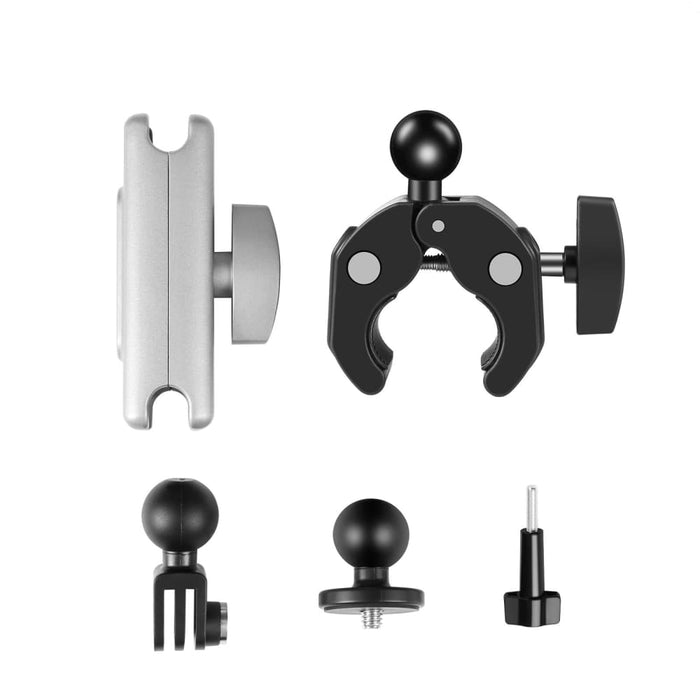 Motorcycle Crab Pliers Clip Arm Mount With Adapter And Long