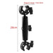 Motorcycle Dual Heads Crabs Clamps Handlebar Fixed Mount