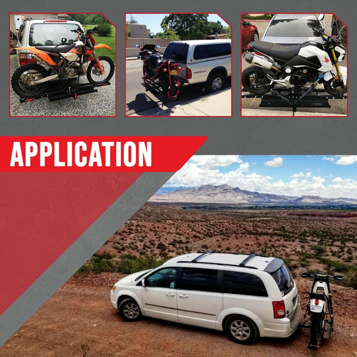 Motorcycle Motorbike Carrier Rack Towbar Arm Dirt Bike Ramp