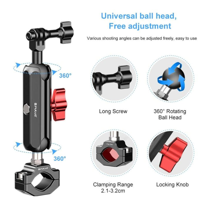 Motorcycle Rearview Cnc Metal Magic Arm Rod Mount