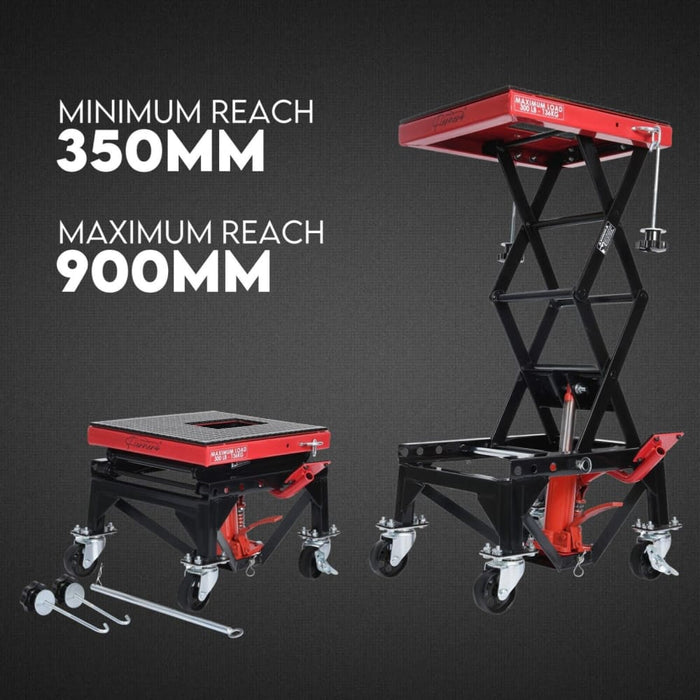 Motorcycle Scissor Lift Stand 135kg Hydraulic Motorbike
