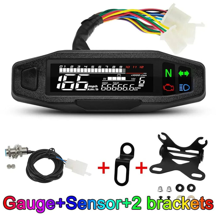 Motorcycle Speedometer With Led Display