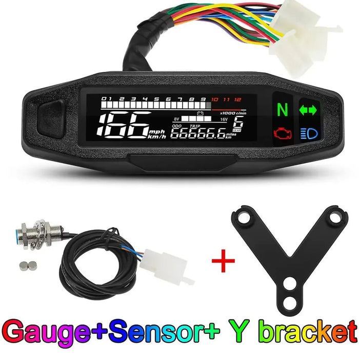 Motorcycle Speedometer With Led Display