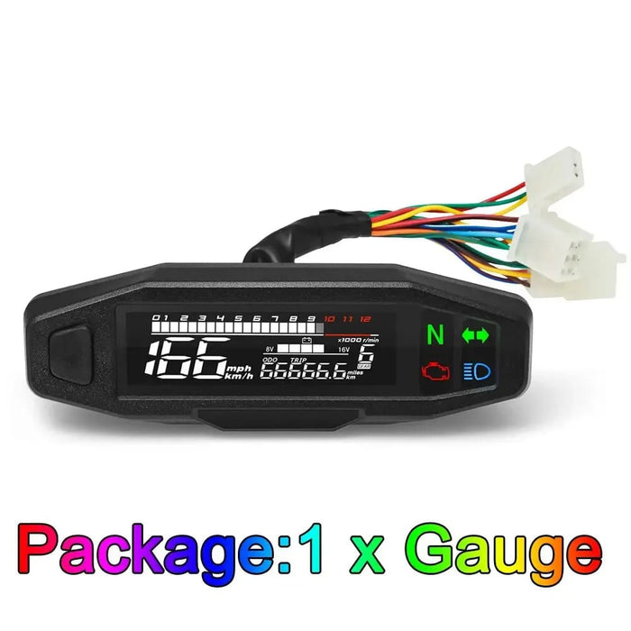 Motorcycle Speedometer With Led Display