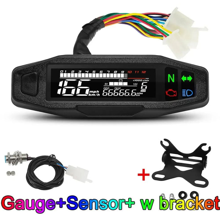 Motorcycle Speedometer With Led Display