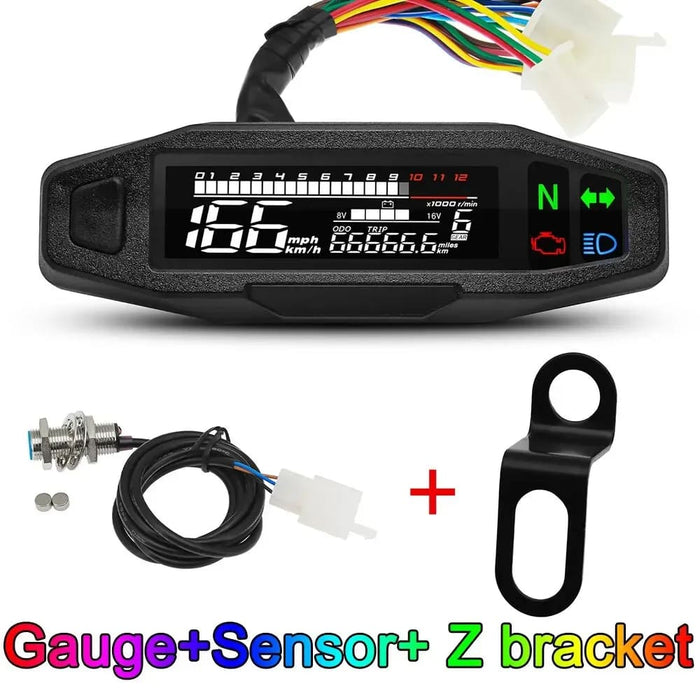 Motorcycle Speedometer With Led Display