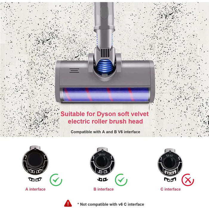 Motorized Floor Brush for Dyson V6 Vacuum