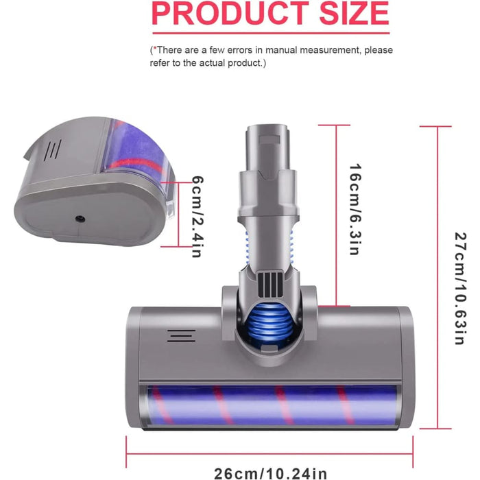Motorized Floor Brush for Dyson V6 Vacuum