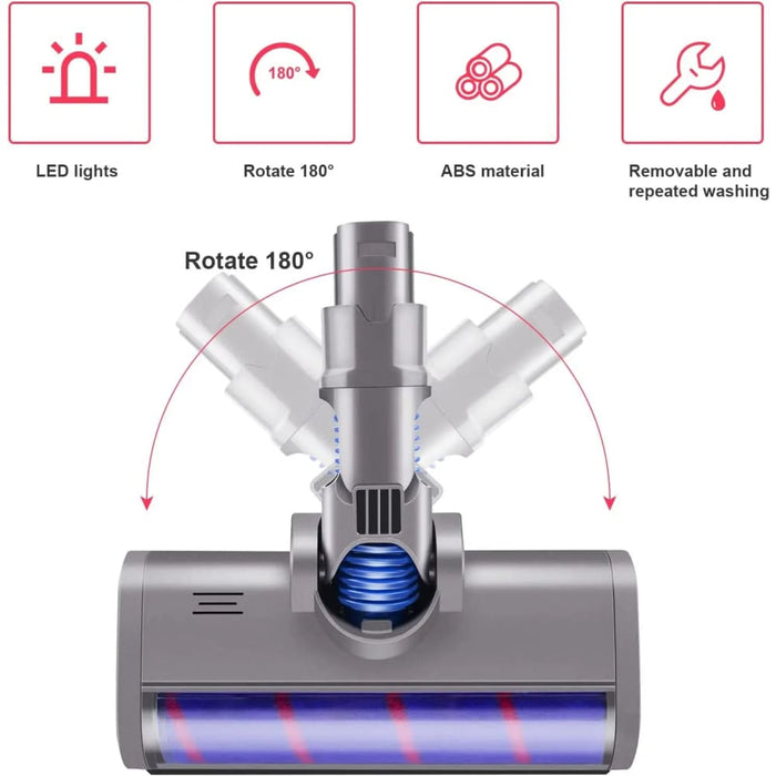 Motorized Floor Brush for Dyson V6 Vacuum