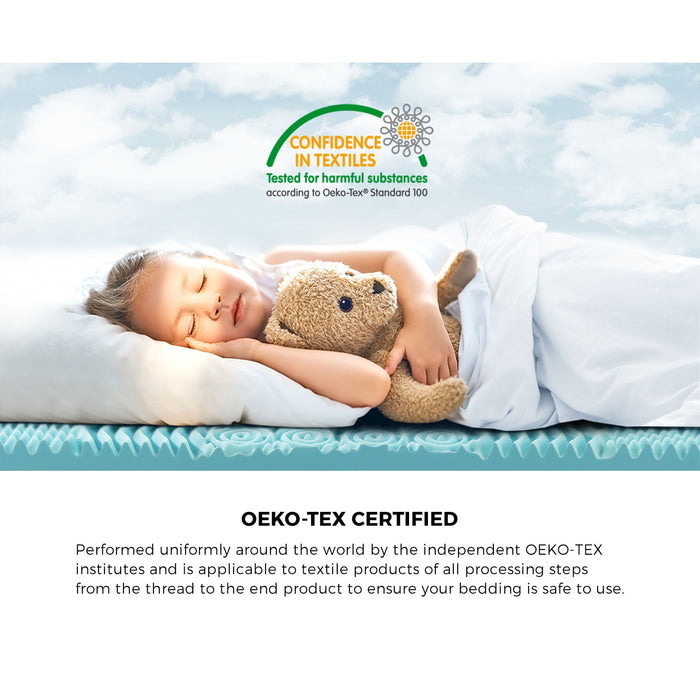 Memory Foam Mattress Topper 7-Zone 8Cm King