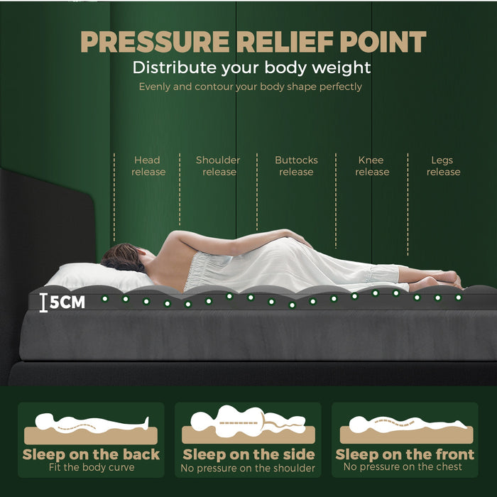 Bamboo Charcoal Pillowtop Mattress Topper Protector Cover Queen