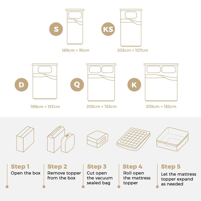 Mattress Topper Pillowtop Bed Protector Mat Airflow Mesh Design All Sizes