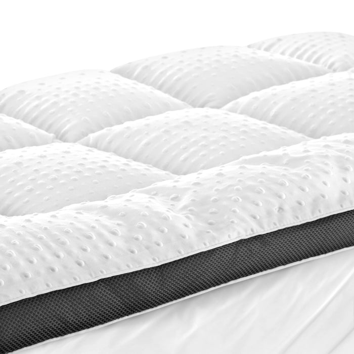 Mattress Topper Luxury Pillowtop Airflow Mesh Bed Protector Mat 5Cm Queen