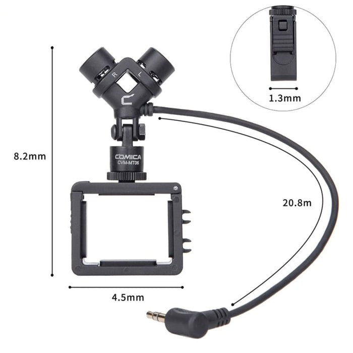 Cvm-mt06 Mini Microphone For Action Camera Dji Osmo Pocket