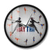 Muay Thai Job Art Modern Silent Wall Clock Boxing Fighting