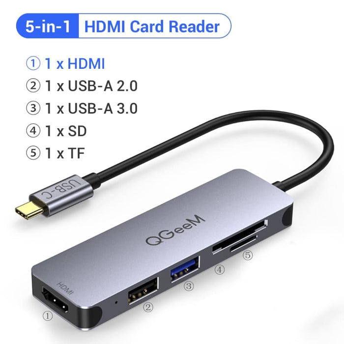 Multi Usb 3.1 Type c Hub 3.0 2.0 Hdmi Adapter Pd Dock