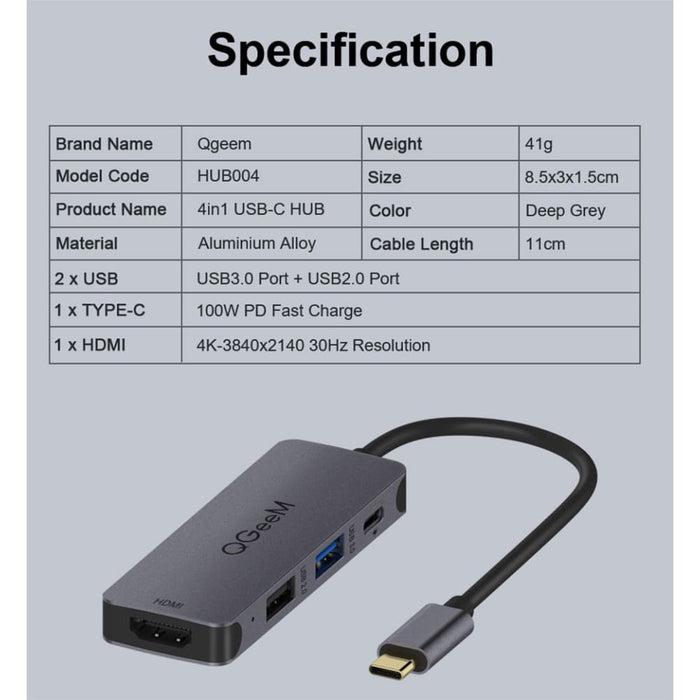 Multi Usb 3.1 Type c Hub 3.0 2.0 Hdmi Adapter Pd Dock
