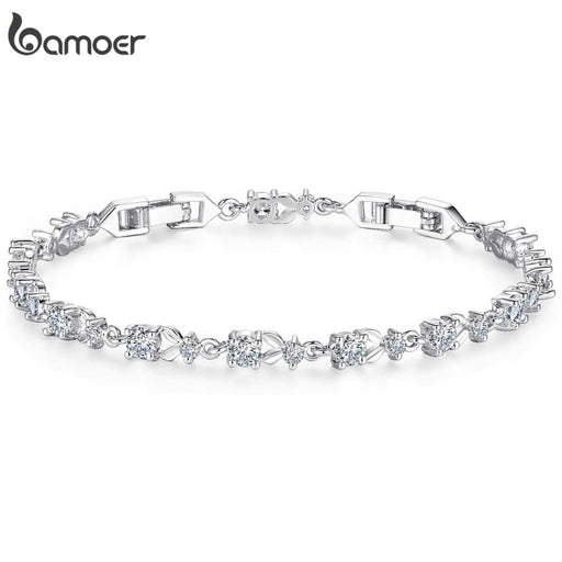 Multi - colour Luxury Zircon Crystal Bracelet For Women
