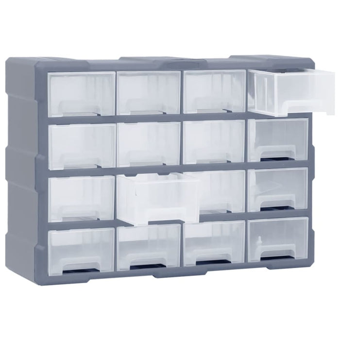 Multi-drawer Organiser with 16 Middle Drawers 52x16x37 Cm