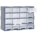 Multi-drawer Organiser with 16 Middle Drawers 52x16x37 Cm