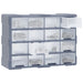 Multi-drawer Organiser with 16 Middle Drawers 52x16x37 Cm