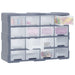 Multi-drawer Organiser with 16 Middle Drawers 52x16x37 Cm