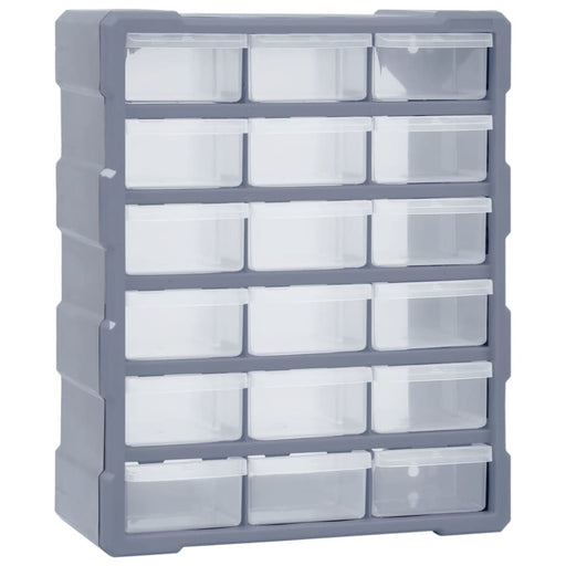 Multi - drawer Organiser With 18 Middle Drawers 38x16x47 Cm
