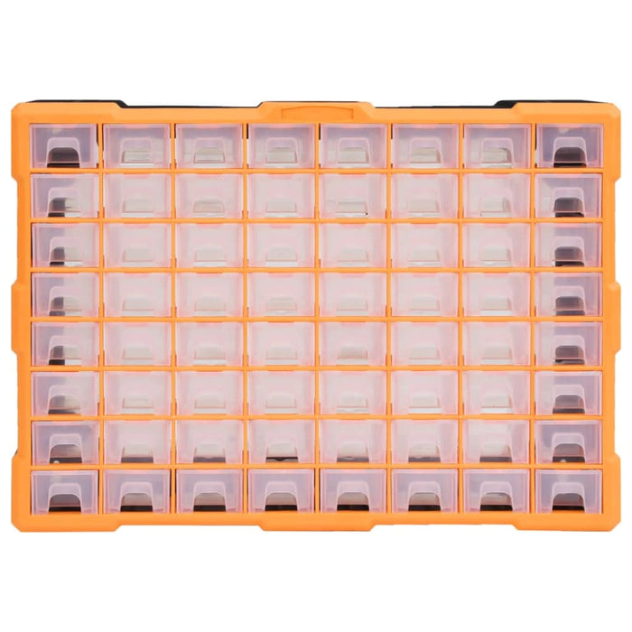 Multi-drawer Organiser With 64 Drawers 52x16x37.5 Cm Oaipik