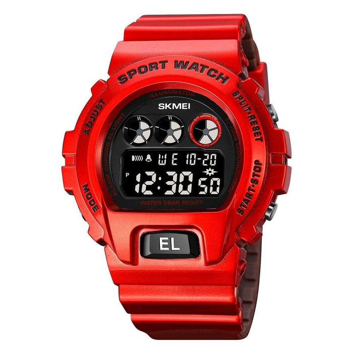 Multi-function Led Digital Watch with Pu Band
