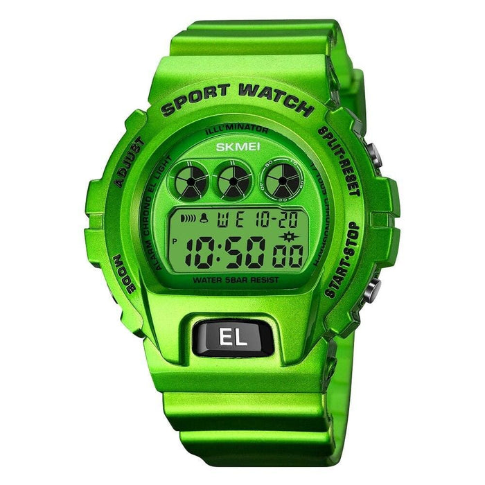 Multi-function Led Digital Watch with Pu Band