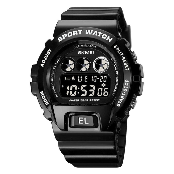 Multi-function Led Digital Watch with Pu Band