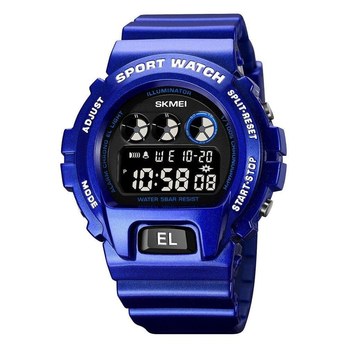 Multi-function Led Digital Watch with Pu Band