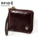 Multi Function Rfid Leather Wallet With Lanyard