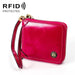 Multi Function Rfid Leather Wallet With Lanyard